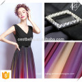 2016 Chic Elegant Chiffon Deep V Luxus Frauen Kleid bodenlangen Regenbogen Farbe Abendkleider für Großhandel